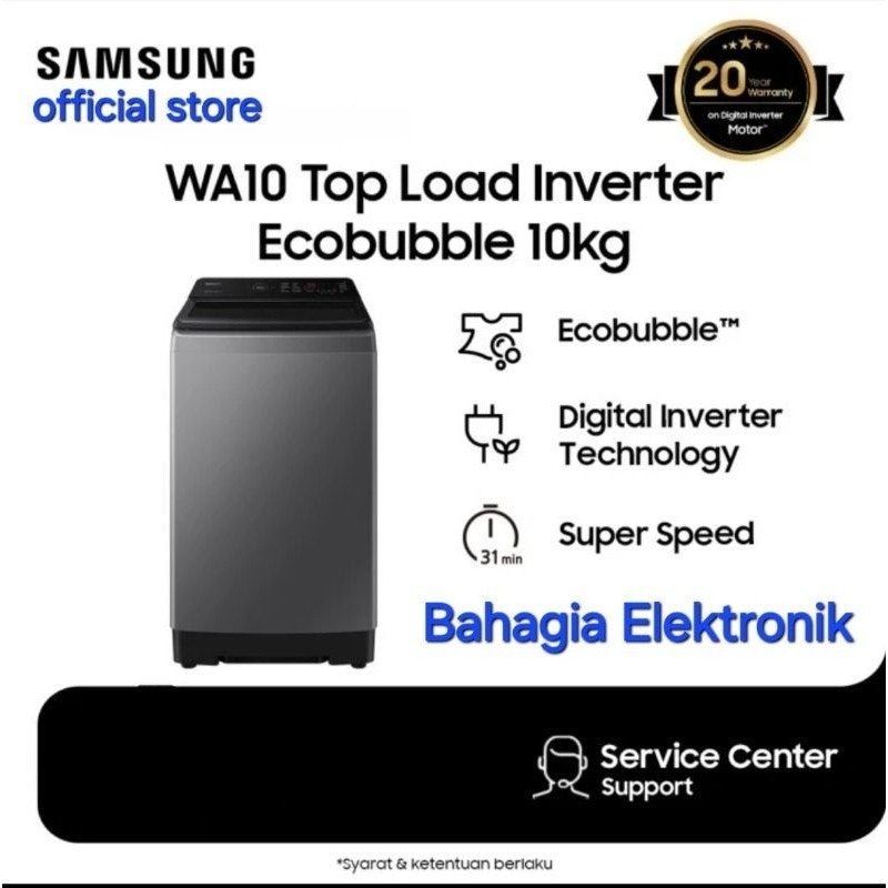 Samsung | 10 kg Laundry Top-load Washer Ecobubble™