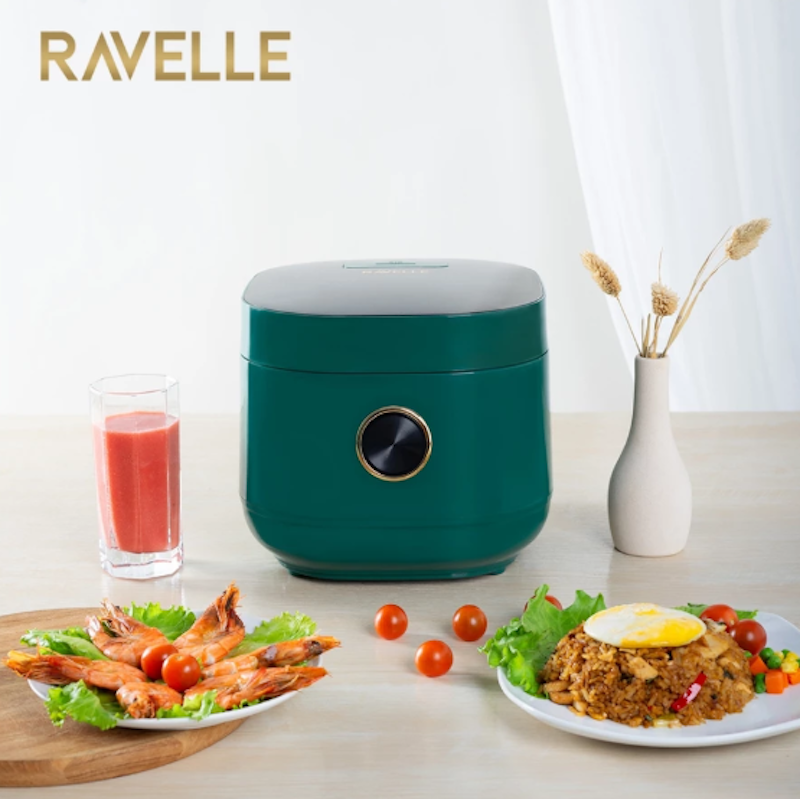 RAVELLE Omni Rice Cooker Digital Low Carbo 3L Ceramic