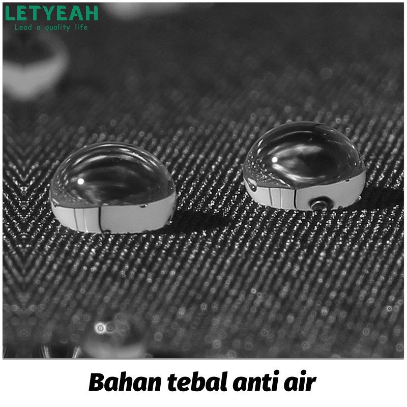 LetYeah 10 Tulang Payung Lipat Hitam