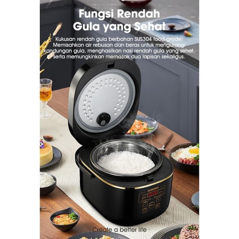 SAMONO Smart Rice Cooker Low Carbo 1.8L