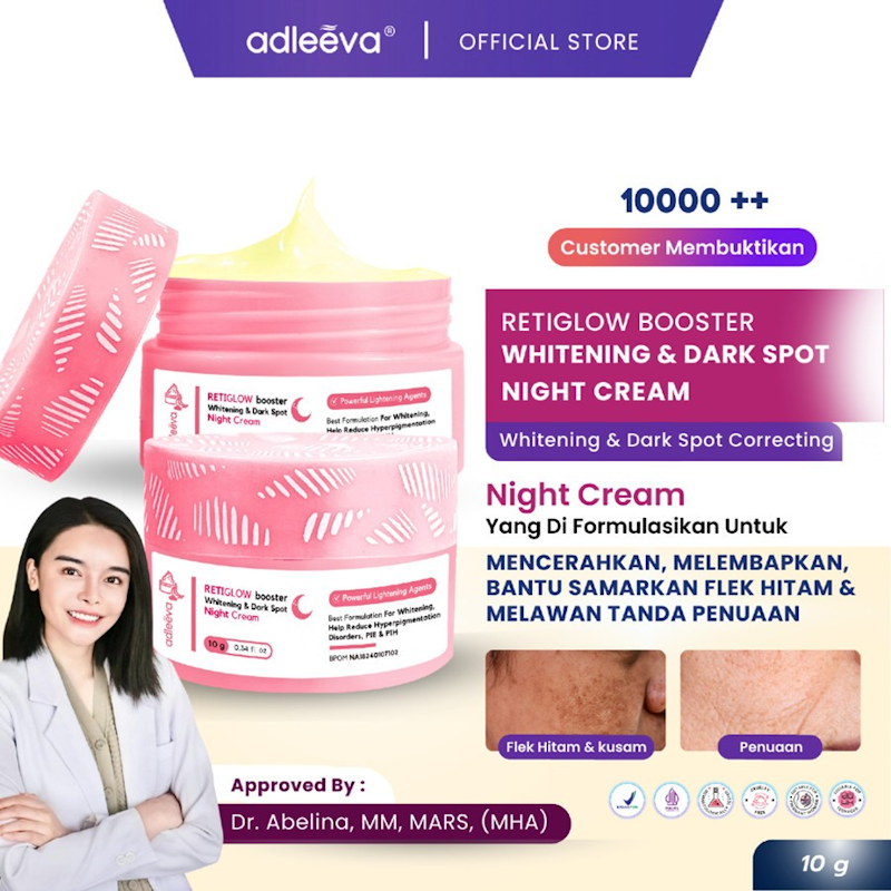 Adleeva Retiglow Booster Whitening & Dark Spot Night Cream