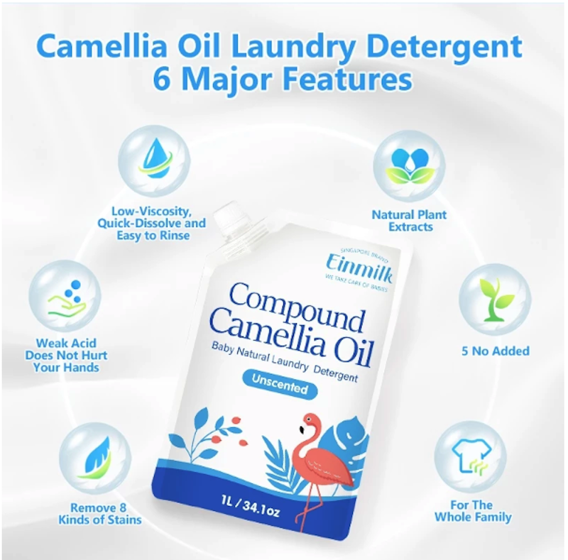 Einmilk Compound Camellia Oil Baby Natural Laundry Detergent
