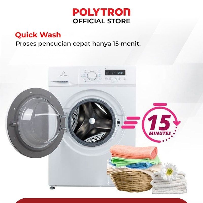 Polytron | Mesin Cuci Front Loading Wonderwash Series 7 kg