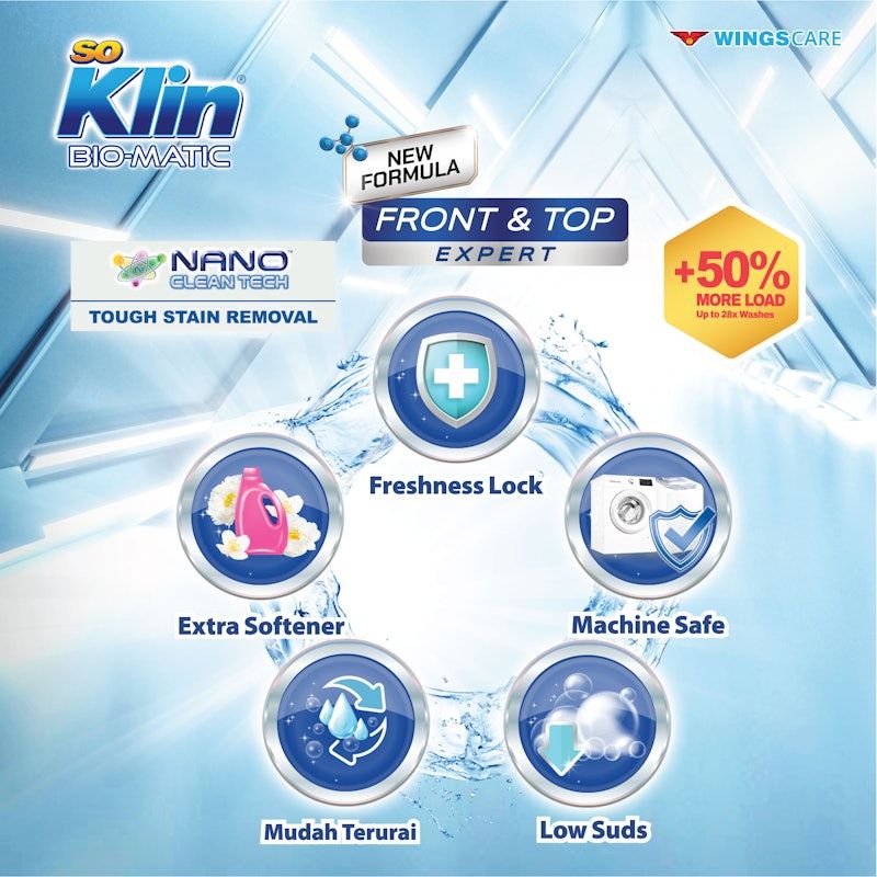 SoKlin Biomatic + Softener Front & Top Expert Fresh Scent