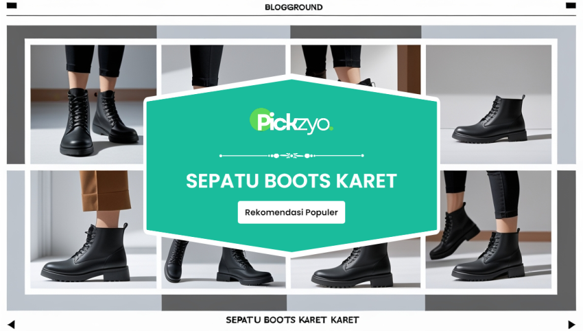 Sepatu boots karet terbaik