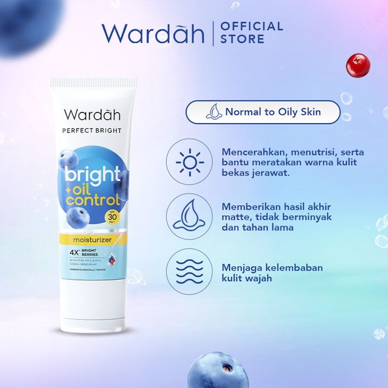 Wardah | Perfect Bright Moisturizer Bright + Oil Control SPF 30 PA+++