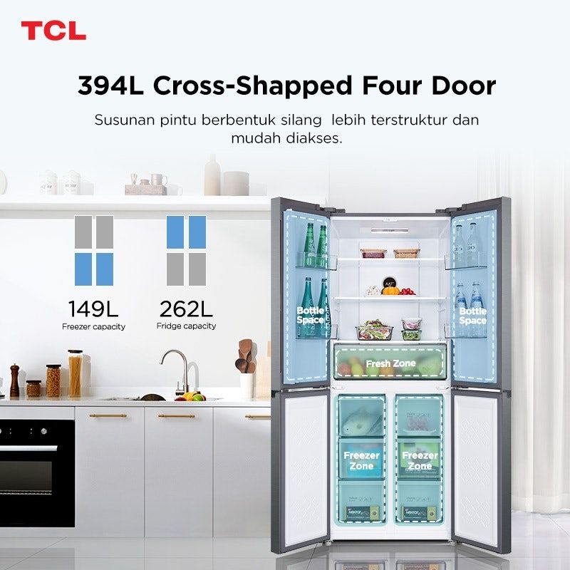 TCL Refrigerator Cross Door
