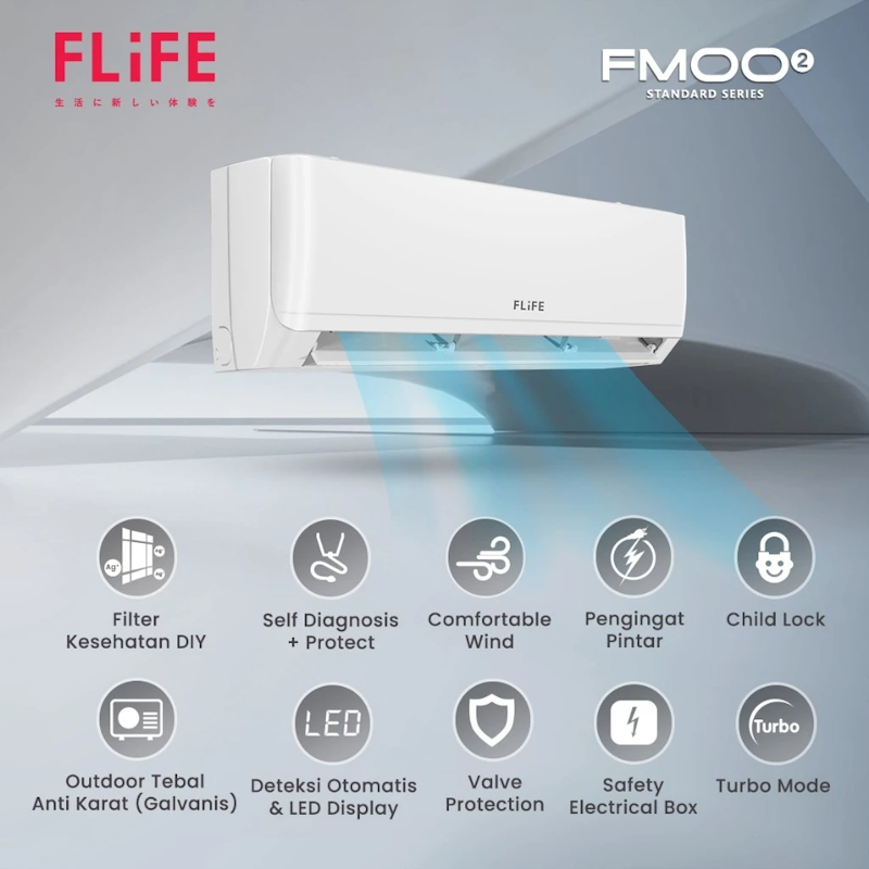 FLIFE Air Conditioner FMOO2 Standard Series 3/4 PK