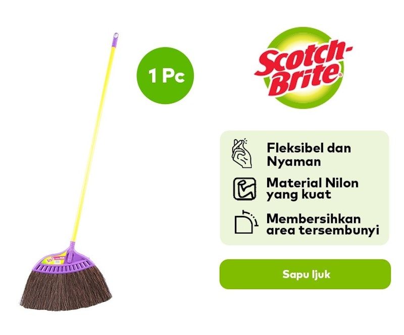 Scotch-Brite Sapu Ijuk Set