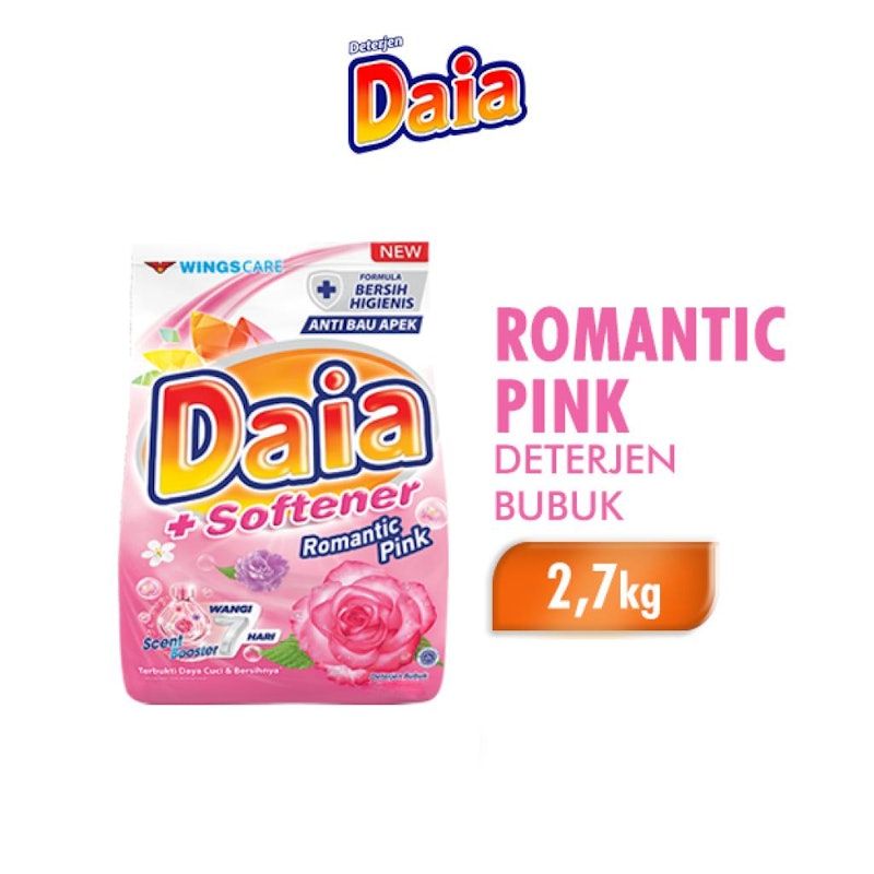 Daia | Detergen Bubuk + Softener Romantic Pink