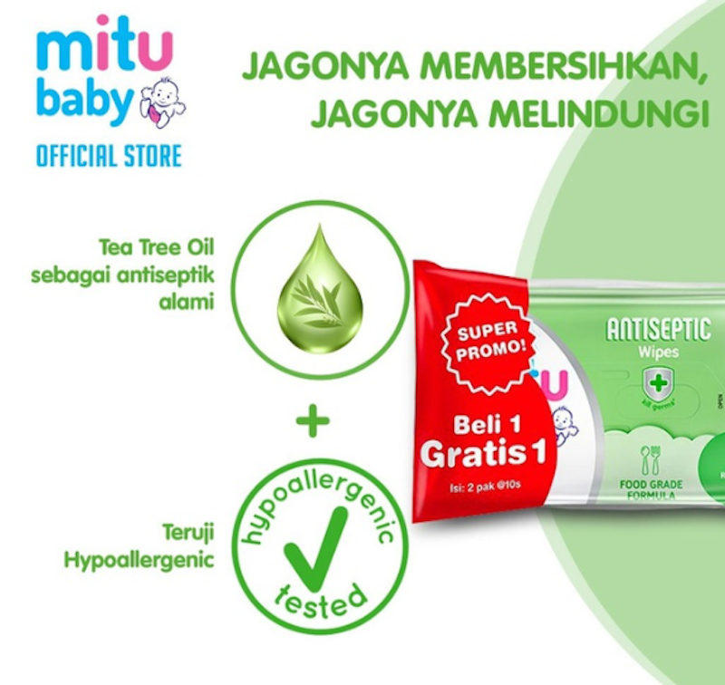 Mitu Baby Tissue Antiseptic Refreshing