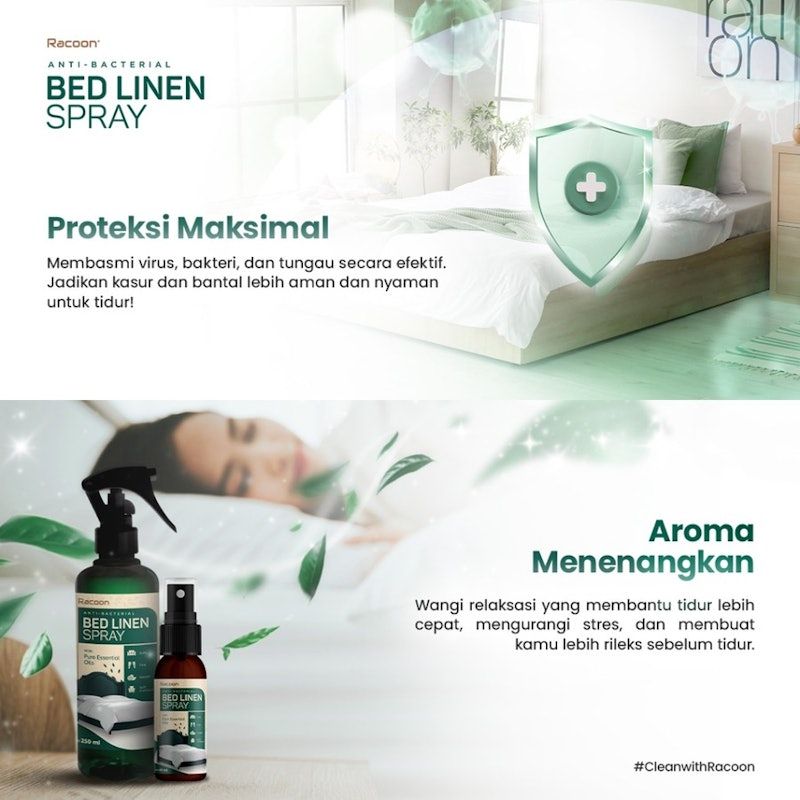 Racoon Bed Linen Spray Cough Relieve