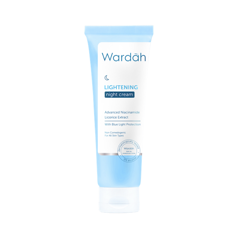 Wardah | Wardah Lightening Night Cream Advanced Niacinamide + Licorice Extract