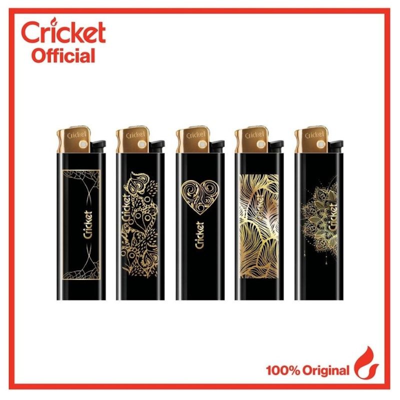 Cricket Korek Api Seri Black & Gold