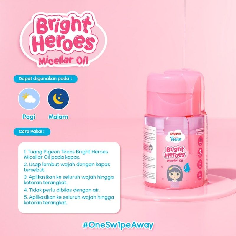 Pigeon | Teens Bright Heroes Micellar Oil