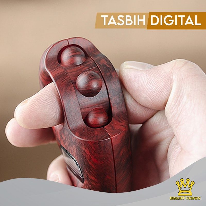 Tasbih Digital Kayu Modern