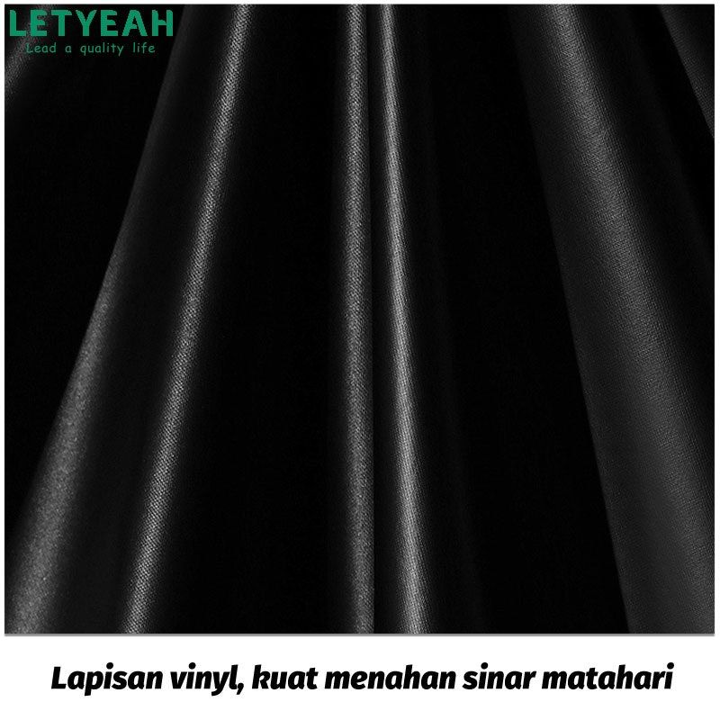 LetYeah 10 Tulang Payung Lipat Hitam