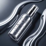 Close-up of a premium hair serum bottle
