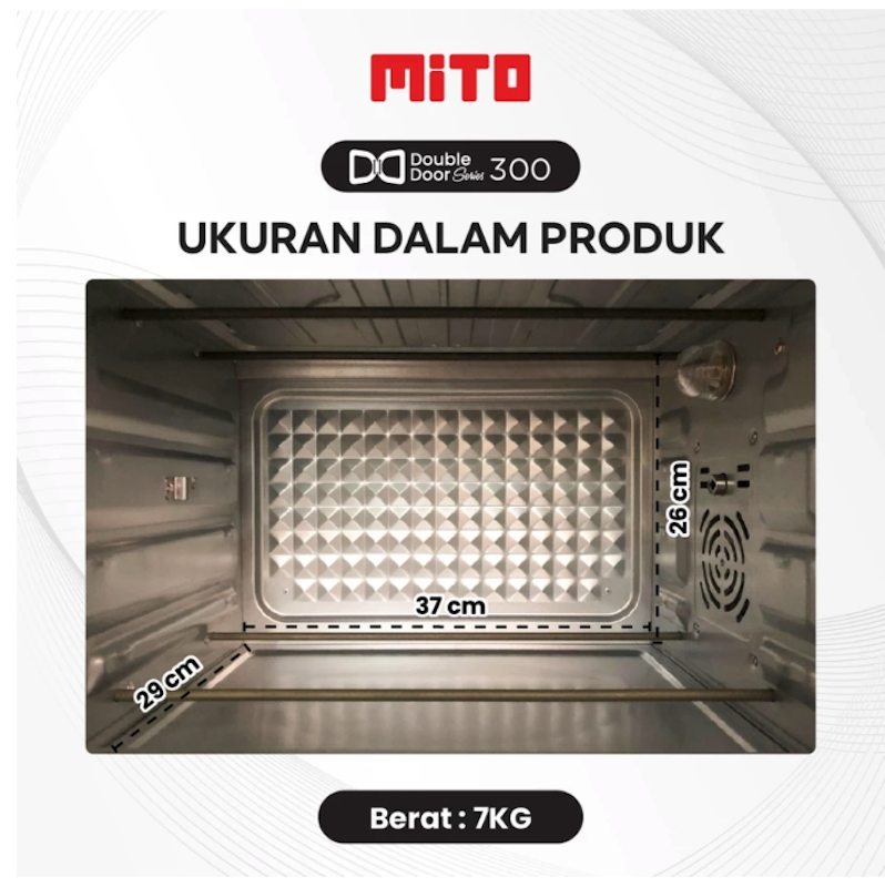 MITO Electric Oven Double Door 33L