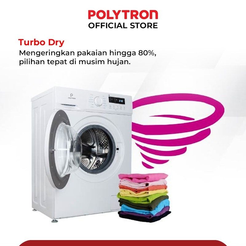 Polytron | Mesin Cuci Front Loading Wonderwash Series 7 kg