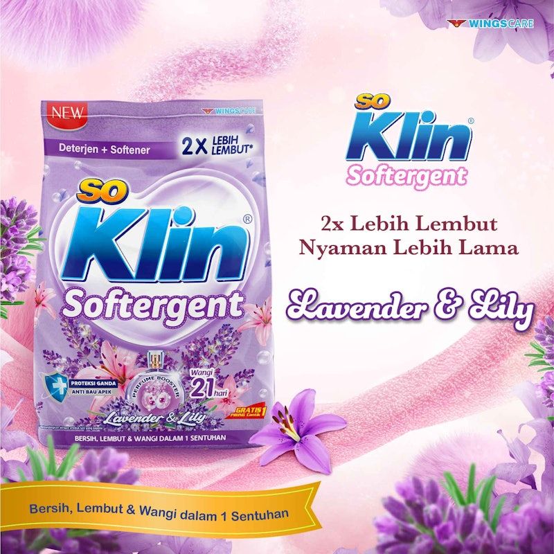 Soklin Deterjen Bubuk Softergent Lavender & Lily