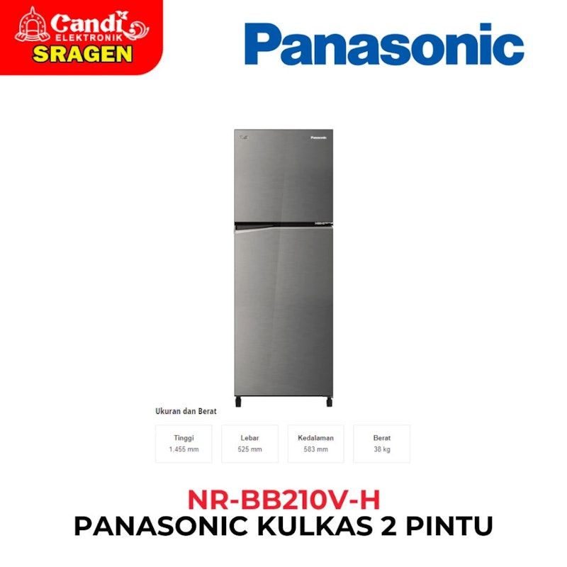 Panasonic | Kulkas 2 Pintu Glory Grey