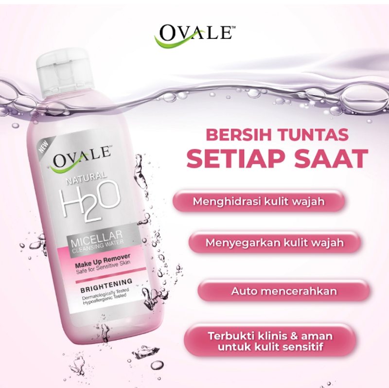 Ovale Natural H2O Micellar Water Brightening