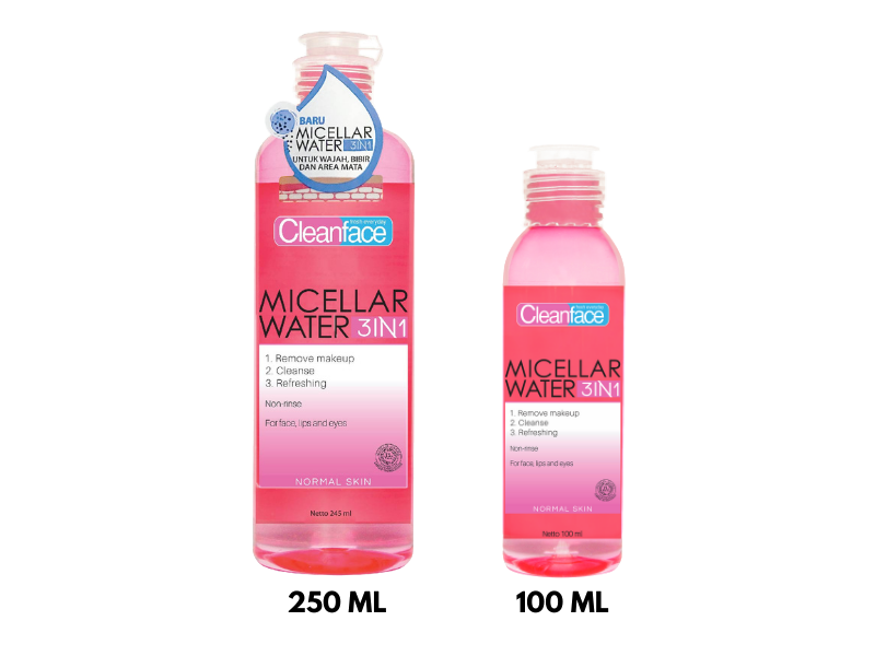 Purbasari | Cleanface Micellar Water 3in1 For Normal Skin