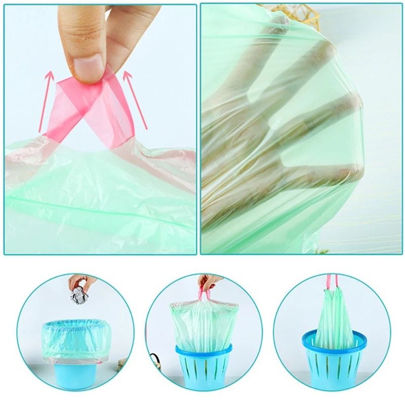 Kantong Sampah Gulung Tali Serut Isi 15 Pcs