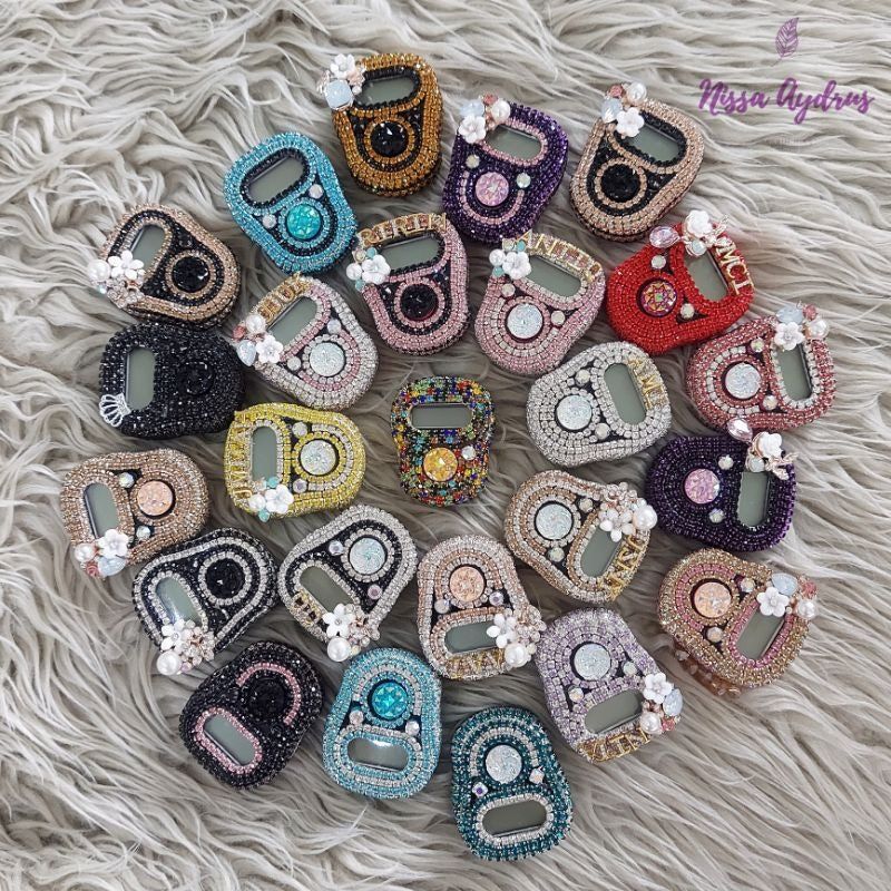Tasbih Digital Cantik Premium Swarovski LED Custom Nama