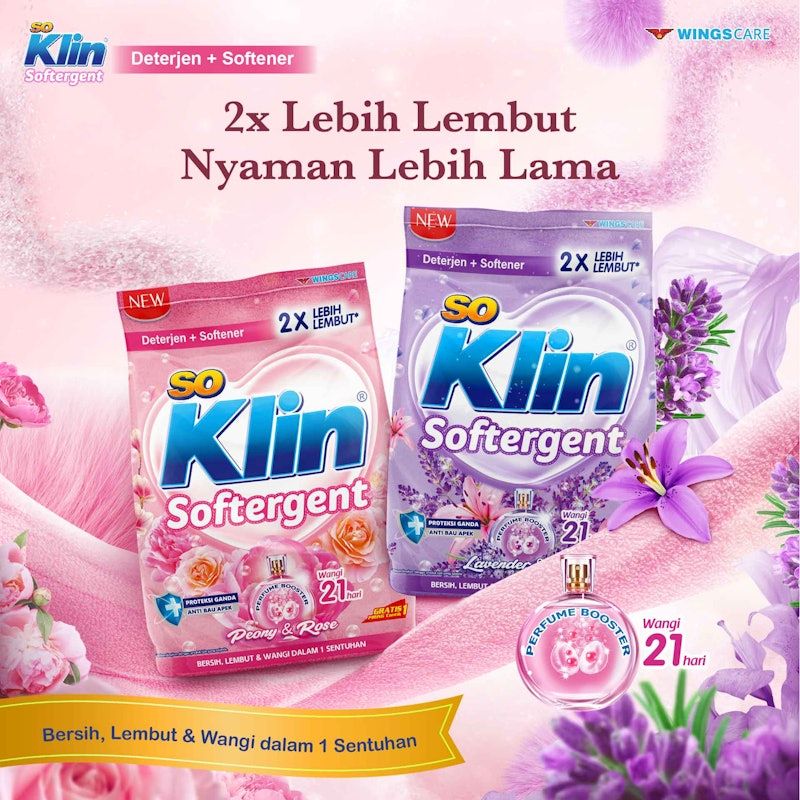 Soklin Deterjen Bubuk Softergent Lavender & Lily