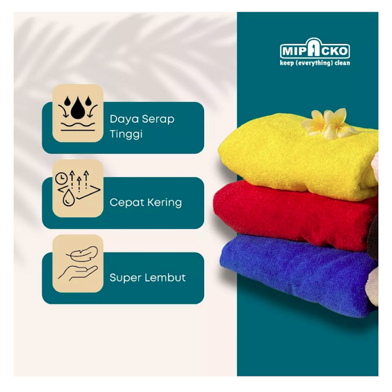 Mipacko Handuk Mandi (65 x 140 cm)