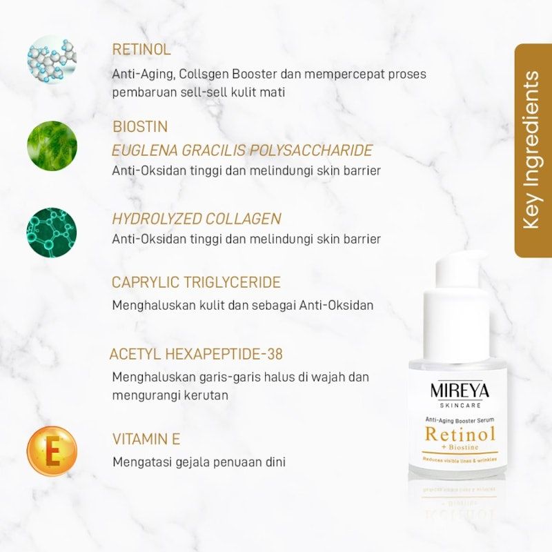 Mireya Retinol + Biostine Anti Aging Booster Serum