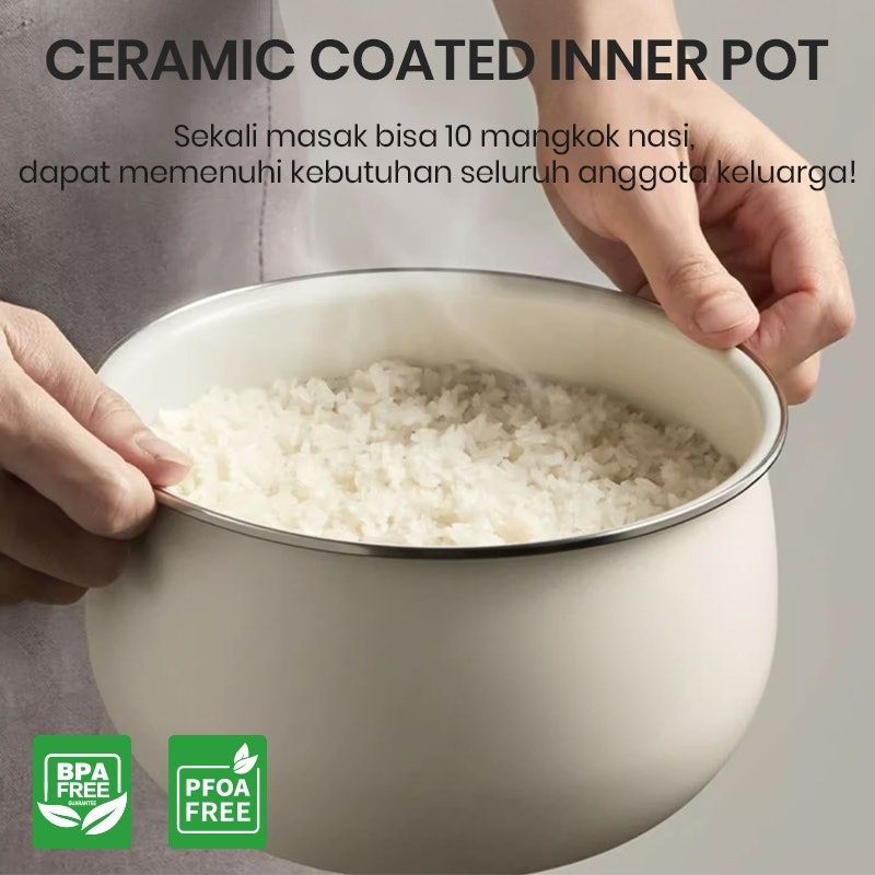 Mecoo Most Aesthetic Rice Cooker UltraWarmth 1.8L