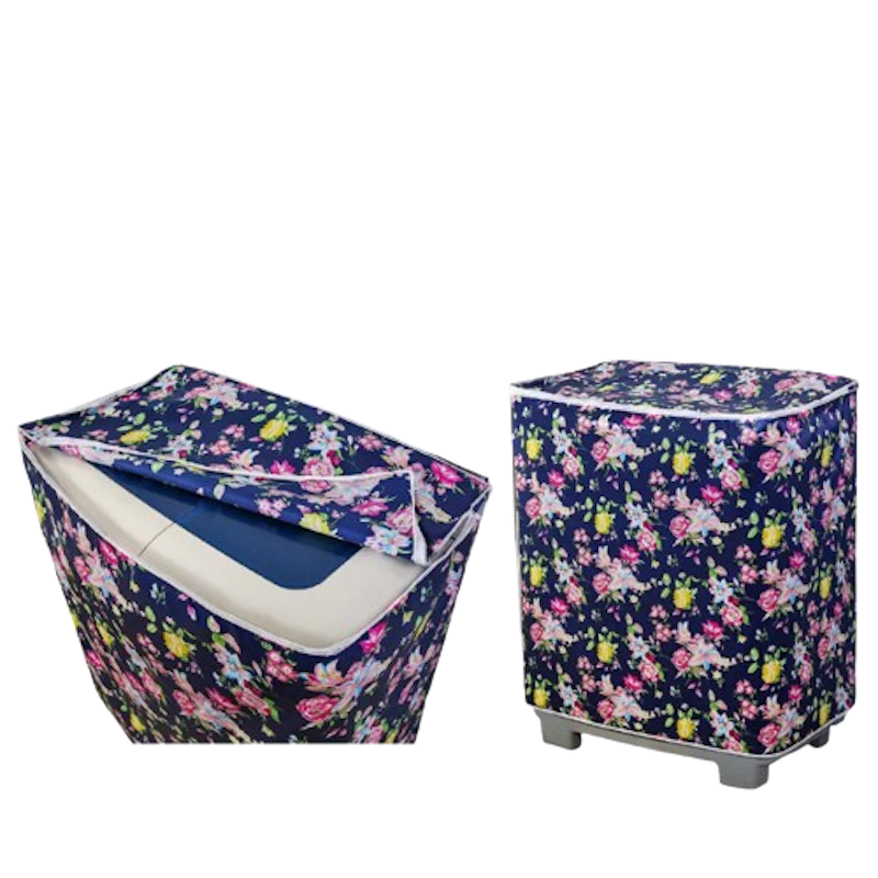 Cover Mesin Cuci Dua Tabung Berbahan Satin