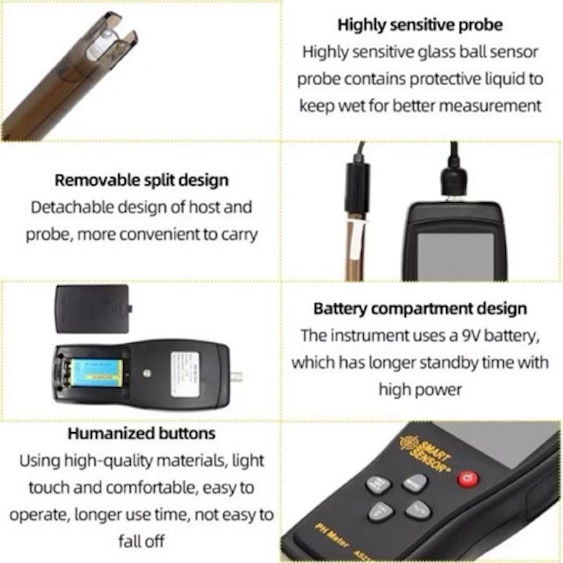 Smart Sensor Digital pH Meter
