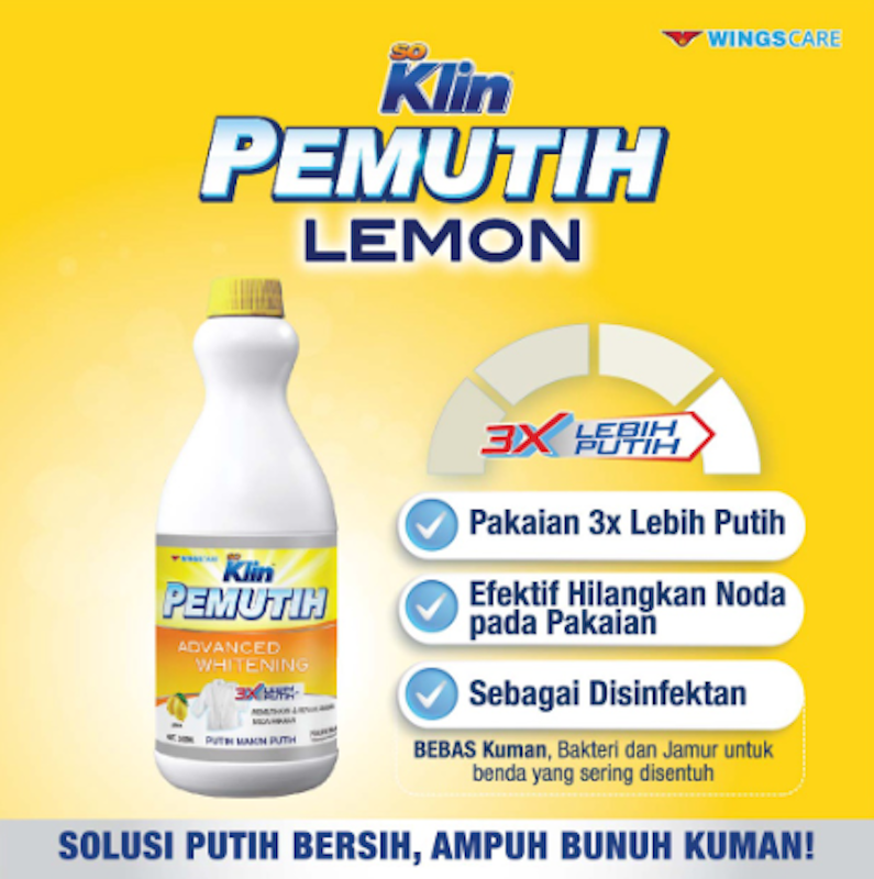 Soklin Pemutih Lemon
