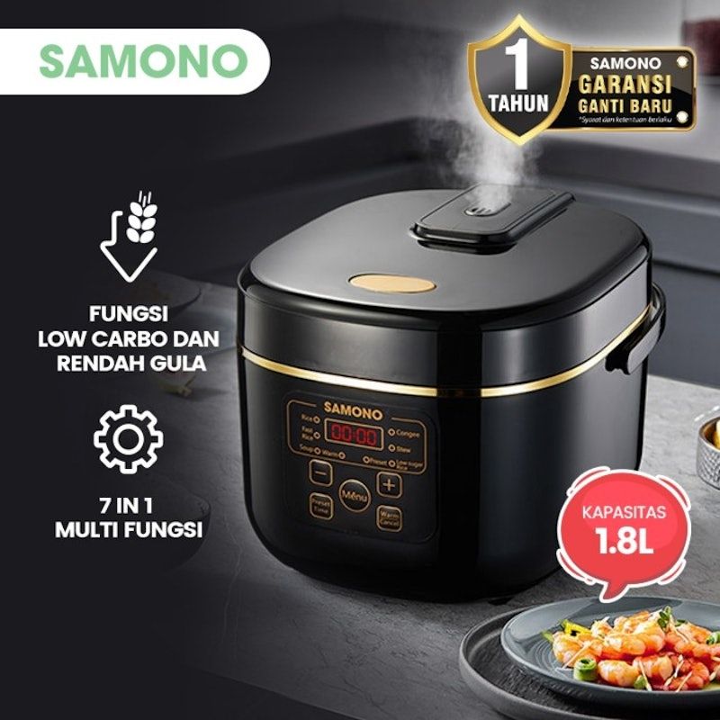 SAMONO Smart Rice Cooker Low Carbo 1.8L