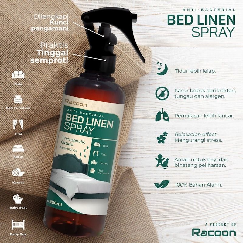 Racoon Bed Linen Spray Cough Relieve