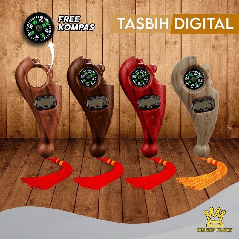 Tasbih Digital Kayu Modern