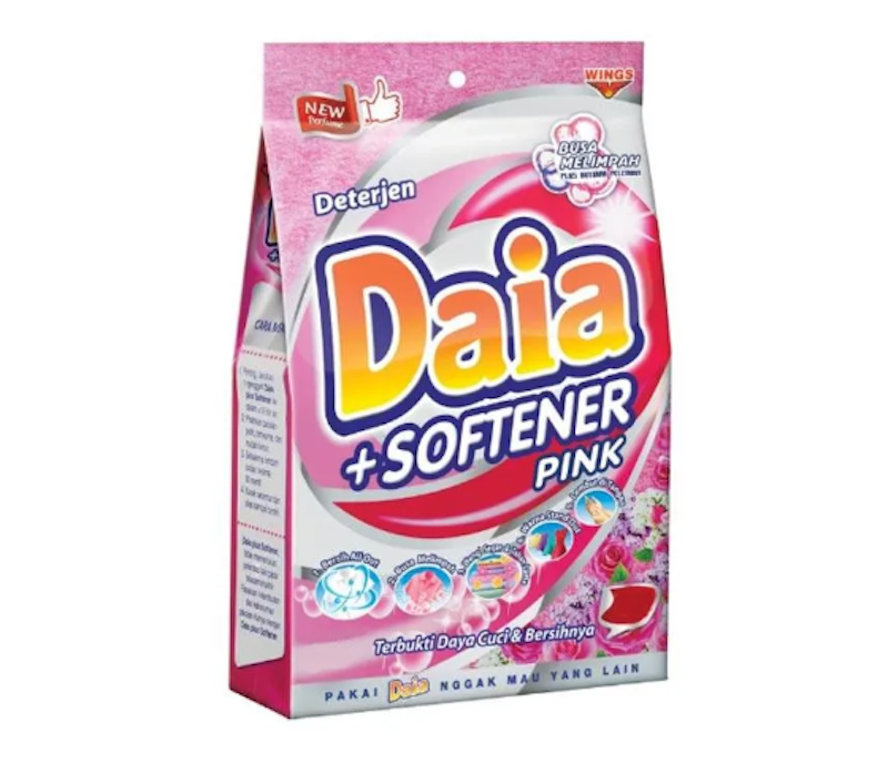 Daia | Detergen Bubuk + Softener Romantic Pink