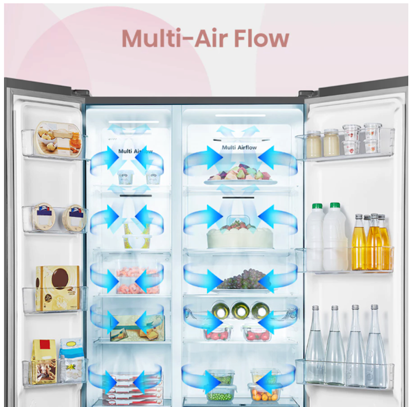 Hisense | 564L Kulkas Side by Side Refrigerator