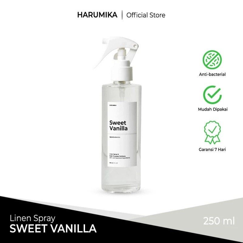 Harumika Linen Spray Sweet Vanilla Lace