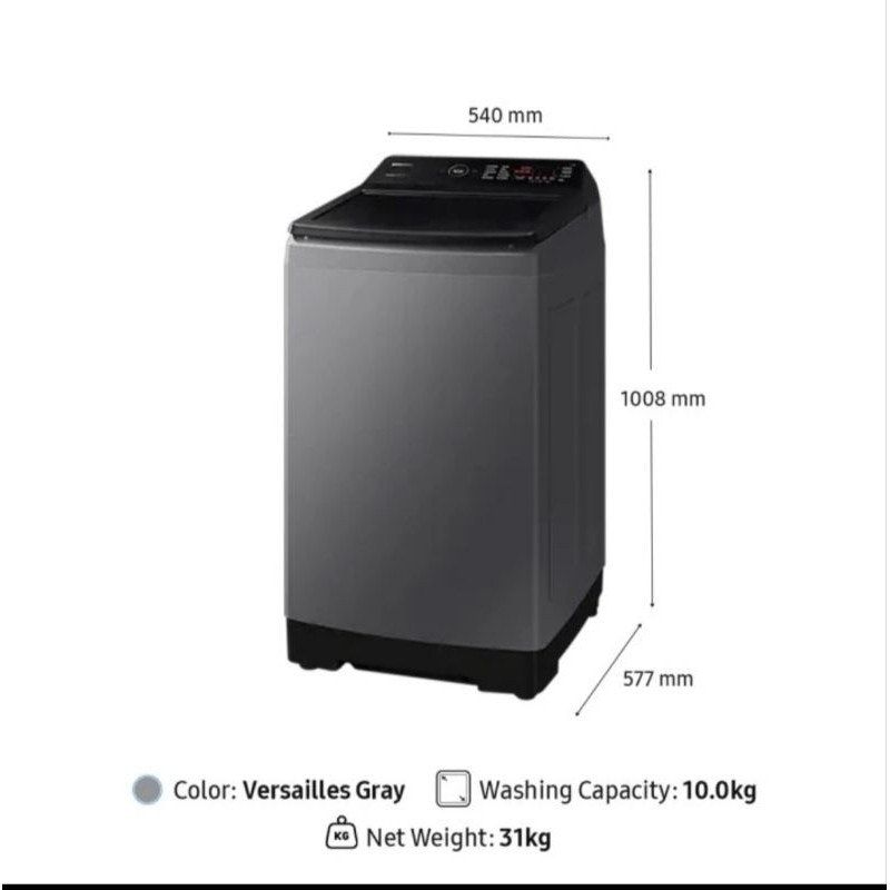 Samsung | 10 kg Laundry Top-load Washer Ecobubble™