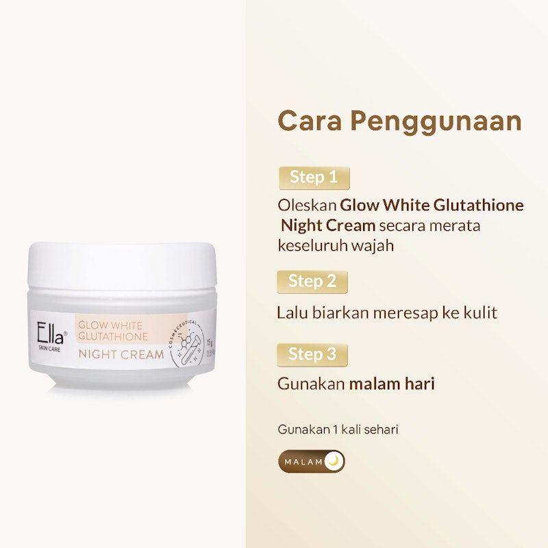 Ella Skincare | Glow White Glutathione Night Cream