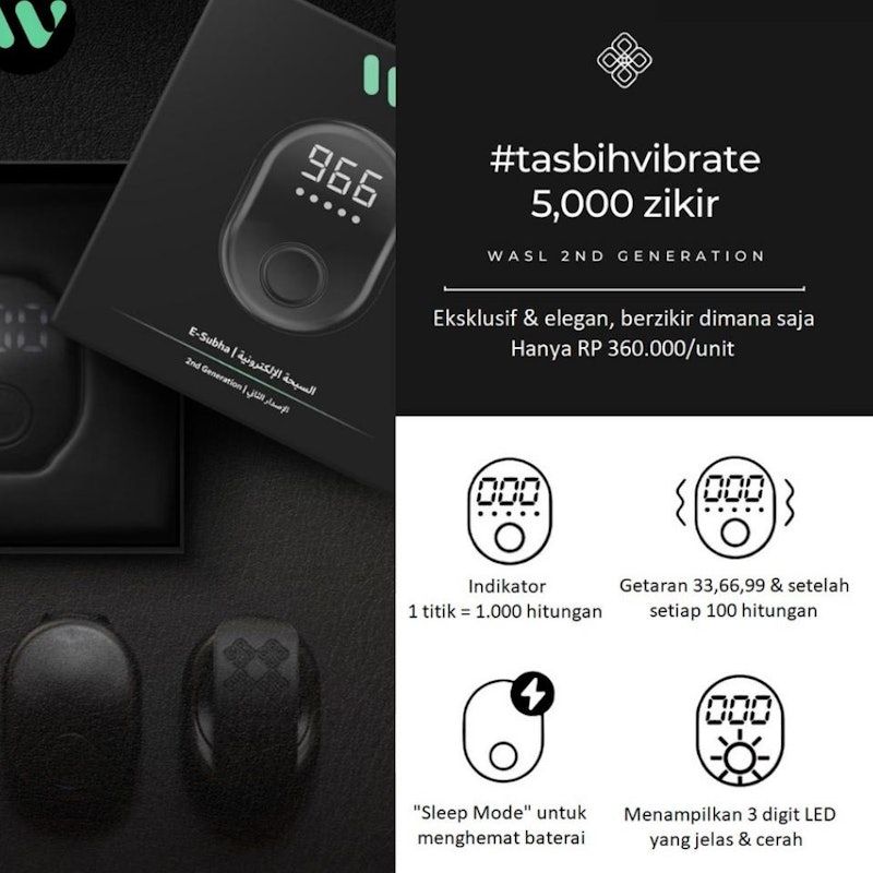 Tasbih Digital LED Modern