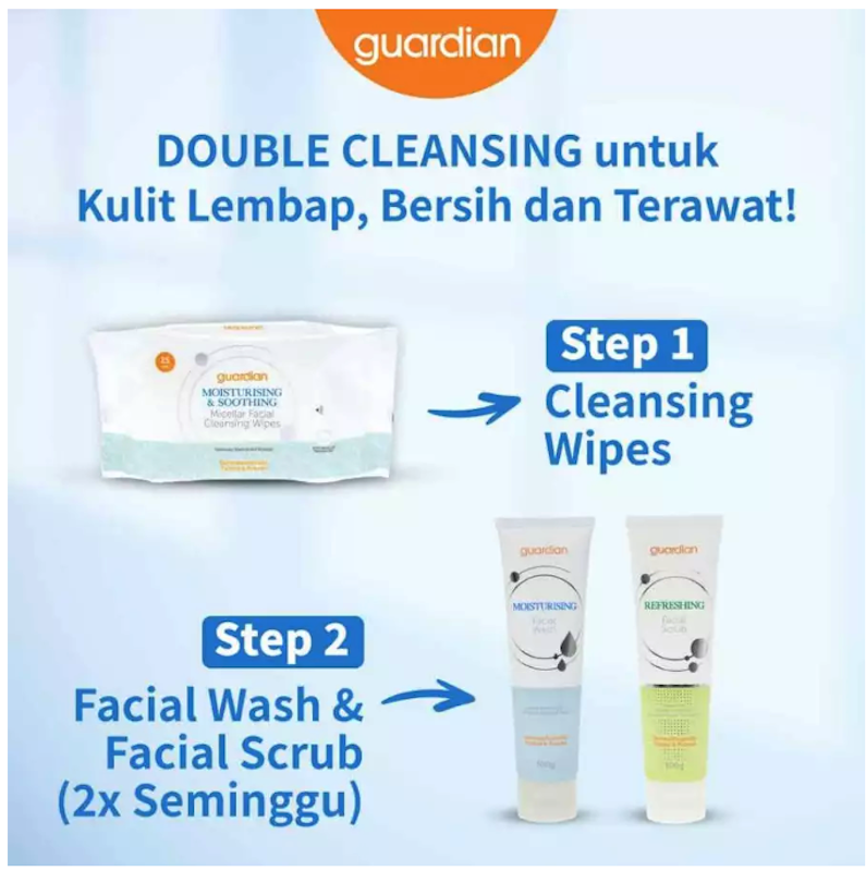 Guardian Moisturising & Soothing Micellar Facial Cleansing Wipes