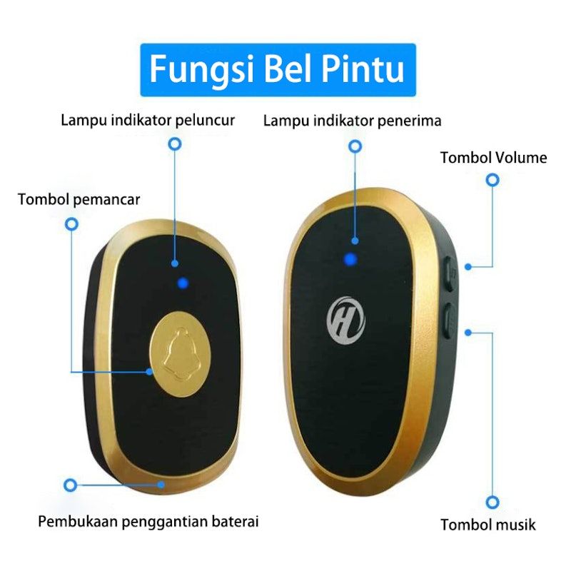 KOOMAS Bel Rumah Tanpa Kabel