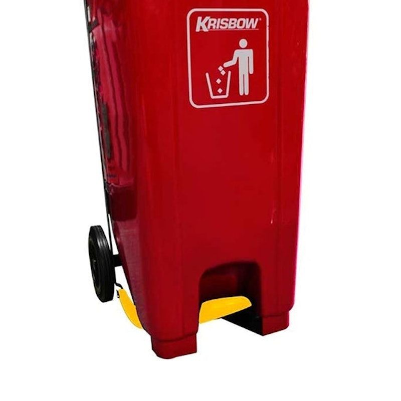 Dust Bin 240L Pedal and Yellow Lid