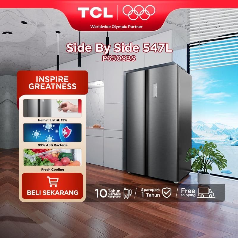 TCL Side By Side Refrigerator
